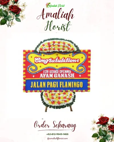Bunga Papan Congratulation di Rawa Bangun